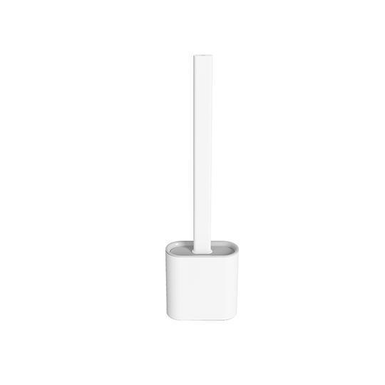 Modern silicone flex toilet brush with holder